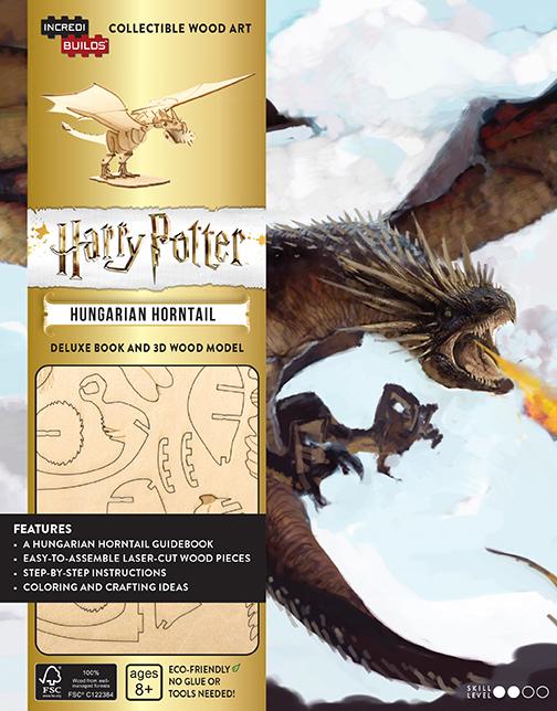 IncrediBuilds: Harry Potter: Hungarian Horntail Deluxe Book and 3D Wood Model Set