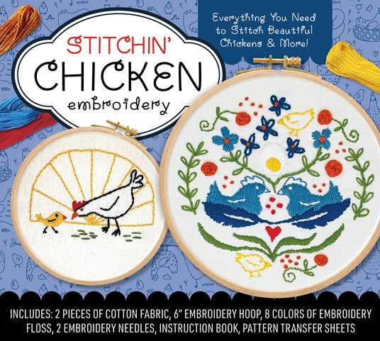 STITCHIN' CHICKEN EMBROIDERY (KIT)