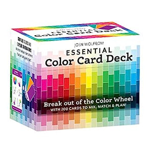 Essential Color Card Deck: Break out of the Color Wheel with 200 Cards to Mix, Match & Plan! Includes Hues, Tints, Tones, Shades & Values