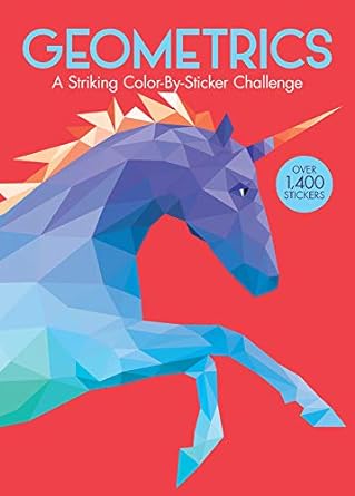 Geometrics: A Striking Color-By-Sticker Challenge (Sourcebooks)