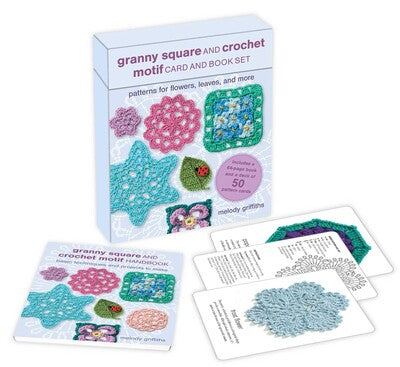 Crochet Motif Card and Book Set: 50 cards and a 64-page book  **Release 9/9/25