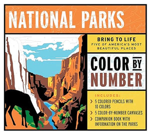 National Parks Color by Number Kit: Bring to Life America's Most Beautiful Places