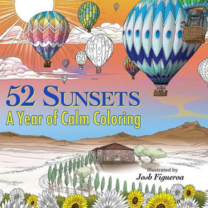 52 Sunsets Coloring Book