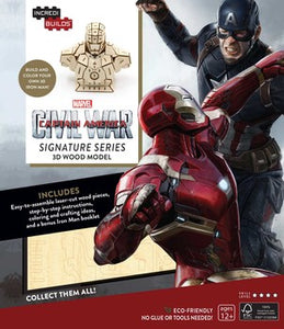 IncrediBuilds: Marvel's Captain America: Civil War: Iron Man Signature Series 3D Wood Model