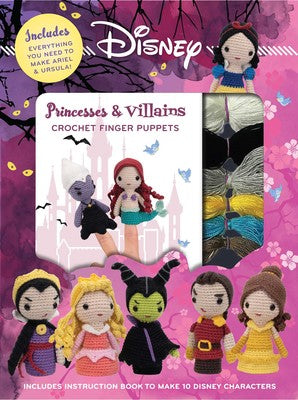 Disney Crochet Finger Puppets: Princess vs Villains