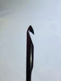 Crochet Hook #J 6.0 - Ergonomic Handcrafted Rosewood with fabric pouch