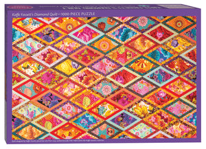 Kaffe Fassett's Diamond Quilt Jigsaw Puzzle for Adults