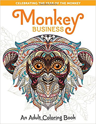 Monkey Business Coloring Book