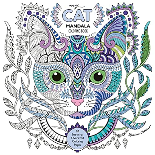 My Cat Mandala Coloring Book: 30 Stunning, Oversized Coloring Pages