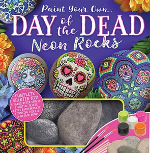 Paint Your Own Day of the Dead Neon Rocks (Kit)