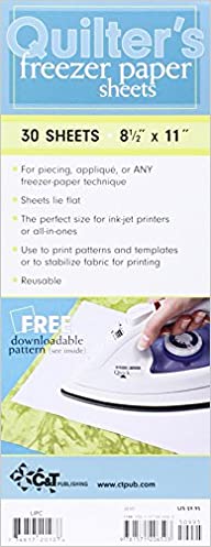 Quilter's Freezer Paper Sheets, 8.5